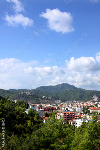 The popular resort city of Marmaris in Turkey