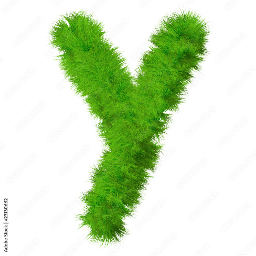 High resolution grass font isolated on white background High resolution grass font isolated on white background