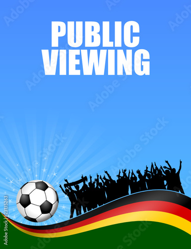 plakat fussball(feld) deutschland VII