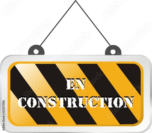 bouton en construction