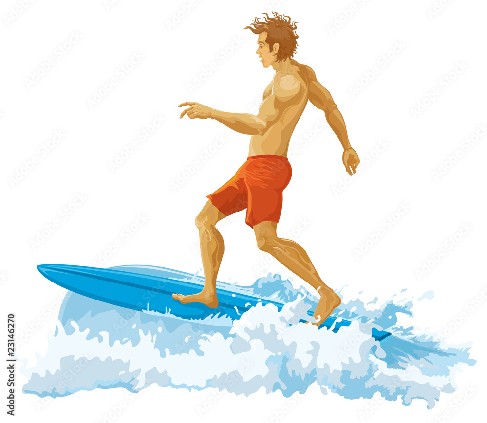 Surfer without gradients. Vector