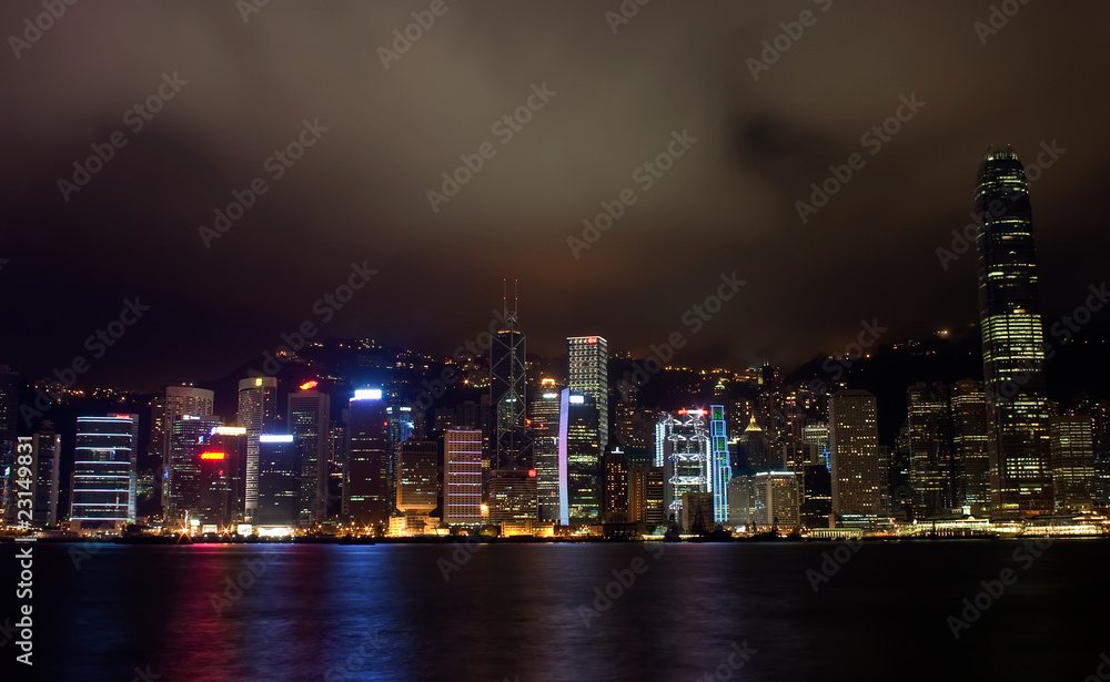 Hong Kong view at night