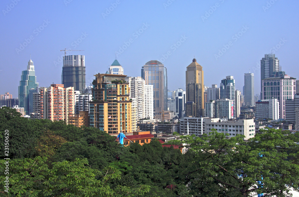 Cityscape view of Nanjing China
