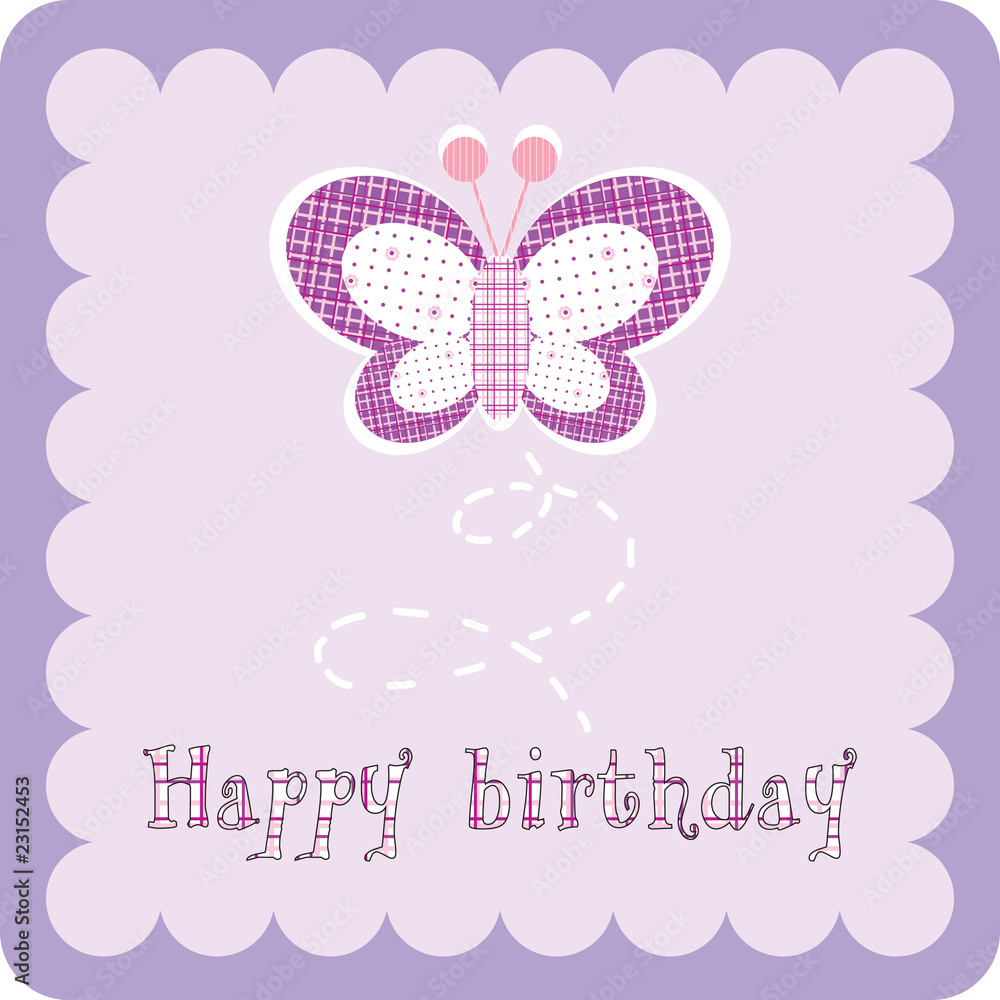 Vector birthday card Vector birthday card