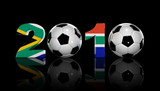 2010 Soccer World Cup South Africa. On Black