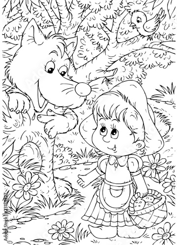 Little Red Riding Hood and Wolf
