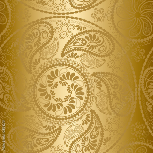 Seamless Gold Mandala Patterns