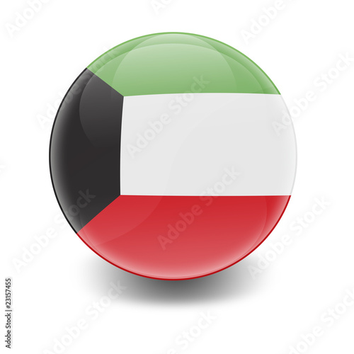 Esfera brillante con bandera Kuwait Free Download Esfera brillante con bandera Kuwait - GFXLoad