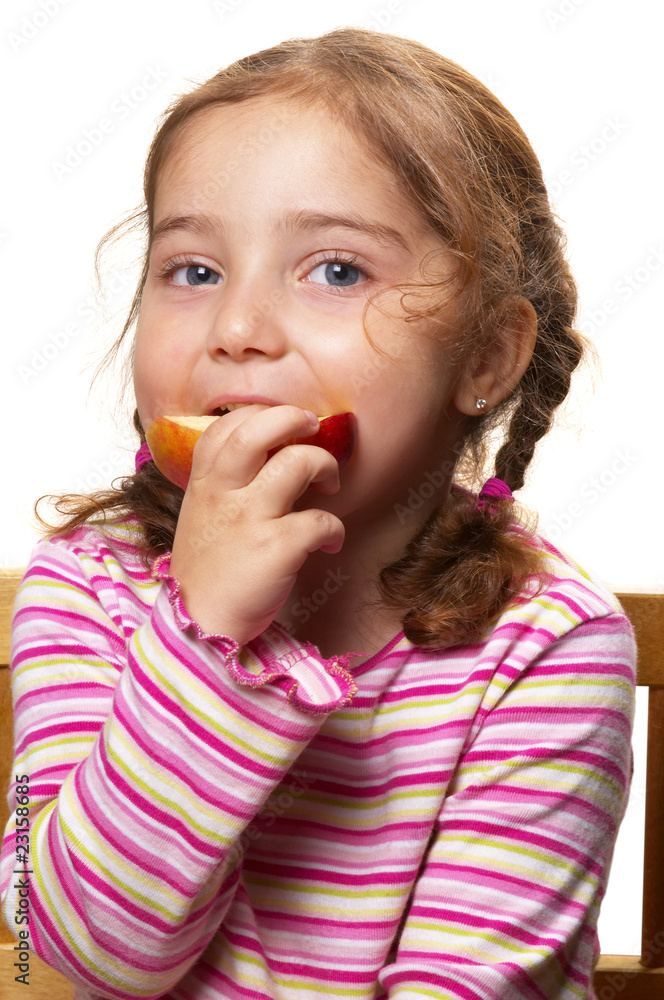 Eating an apple Eating an apple