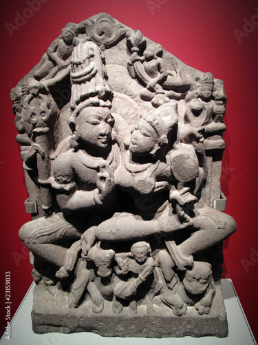 statue of Lord Shiva and Parvati, Hindu god