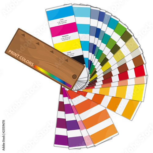 Nuancier de couleurs, vecteur