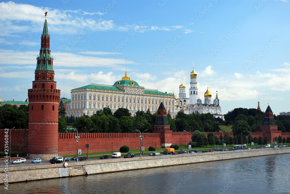 La circulation devant le Kremlin