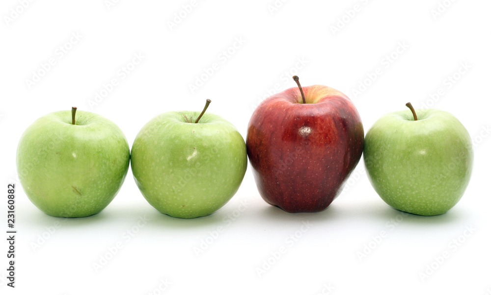 selection of apples selection of apples