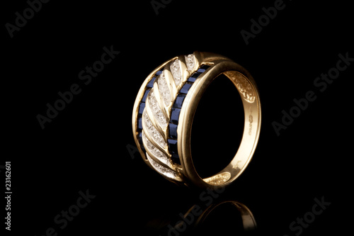 Golden Ring With Precious Stones