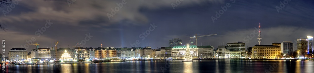 Fototapeta premium Hamburg Alsterpanorama