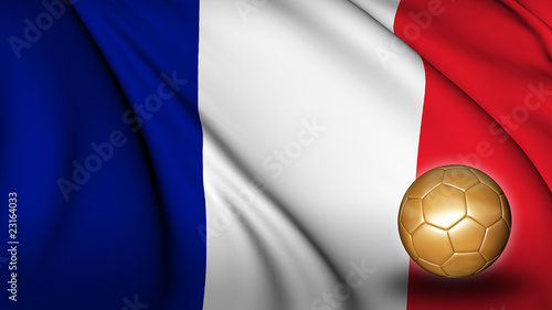 France soccer flag