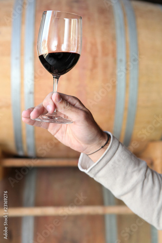 Bild auf Leinwand Verre de vin rouge