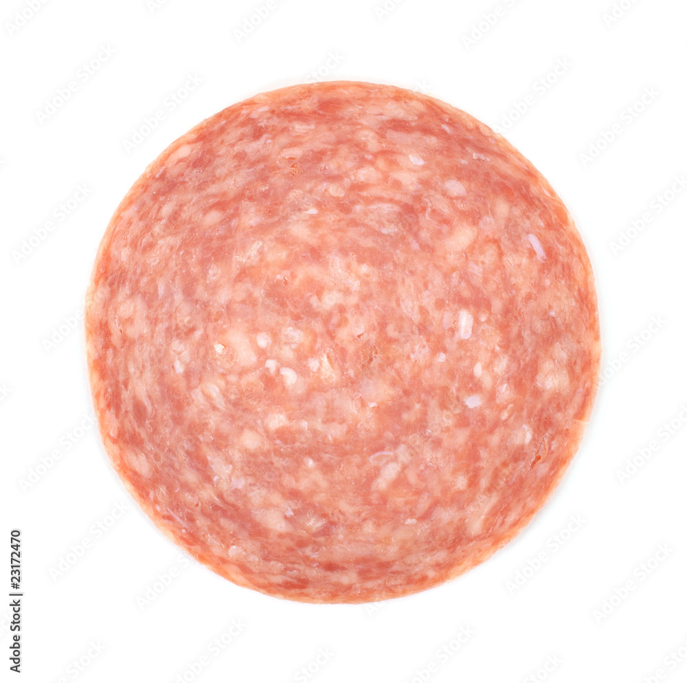 Single slice of genoa salami Single slice of genoa salami
