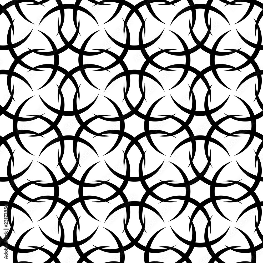 Naklejka premium Seamless ornament swirl pattern