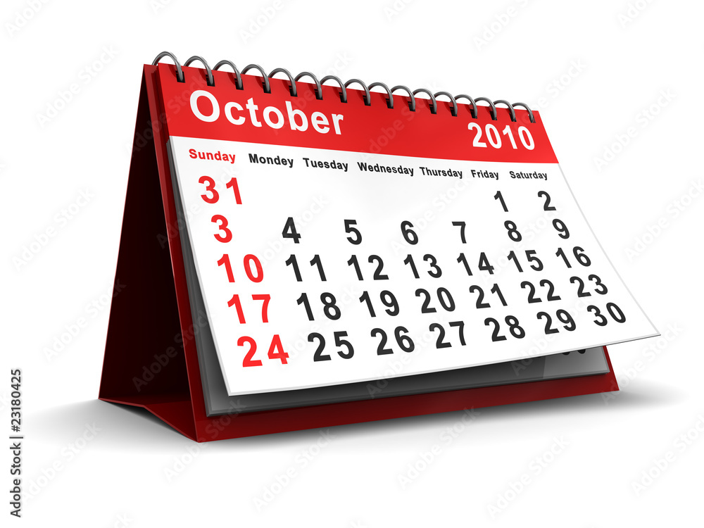 october 2010 calendar Stock Illustration Adobe Stock october 2010 calendar Stock Illustration Adobe Stock