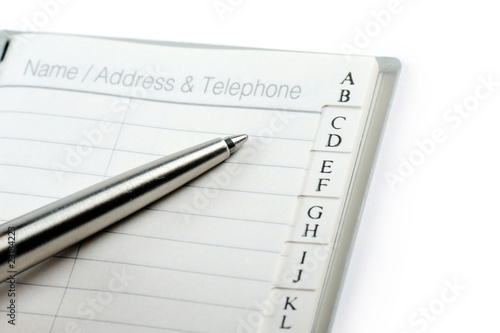 Fotografía agenda telefonica