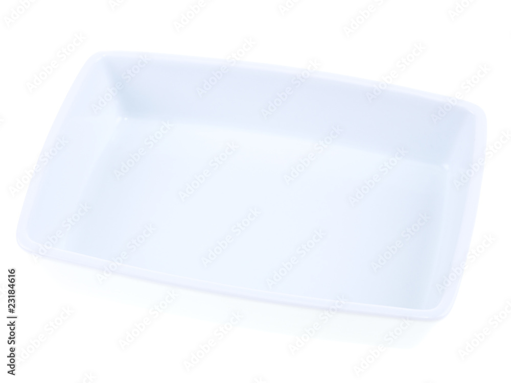 white au gratin dish isolated on white background white au gratin dish isolated on white background