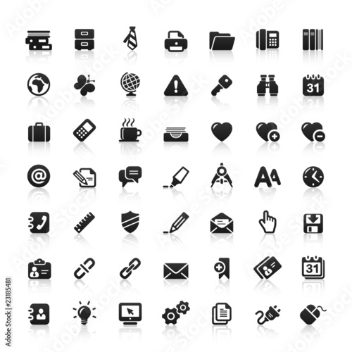 Black Website Icons