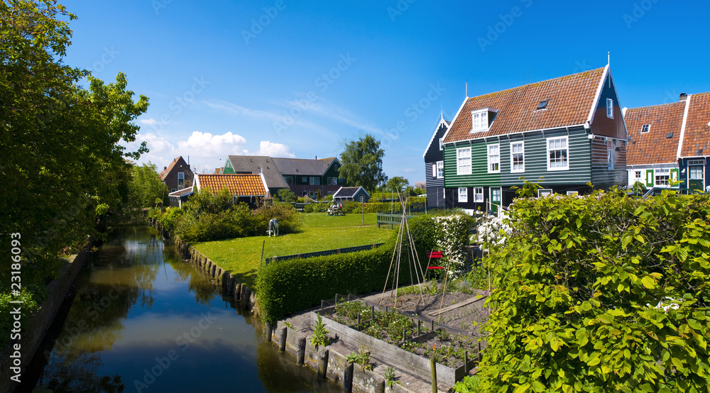 Scenic Cottages in Marken, Netherlands