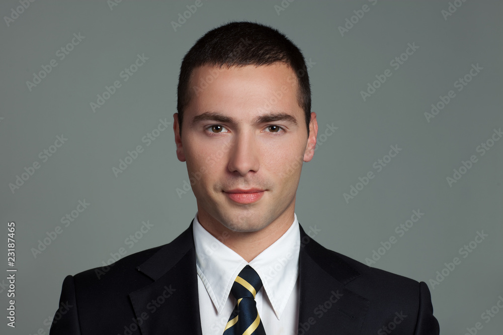portrait of young handsome man portrait of young handsome man