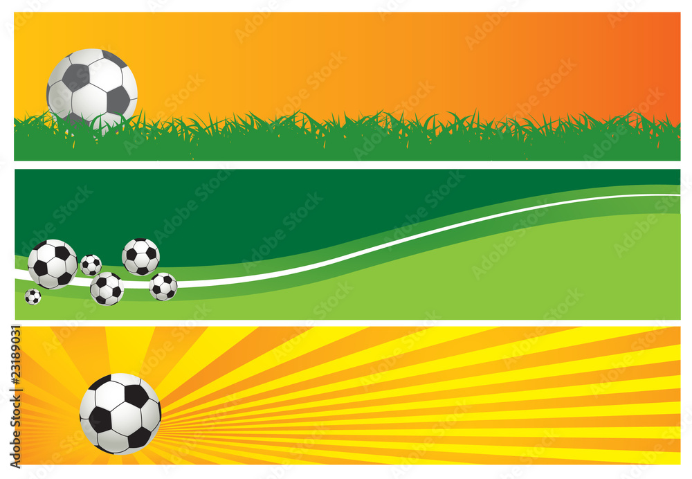 Naklejka premium Football background