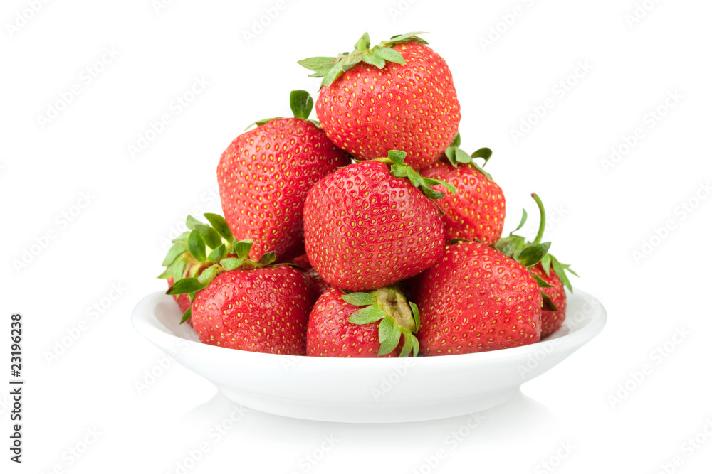 Plate with strawberry Plate with strawberry