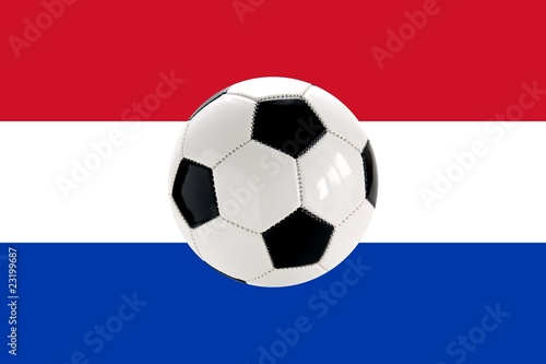 football and netherlands flag