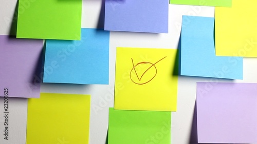 Sticky note accepted reminder