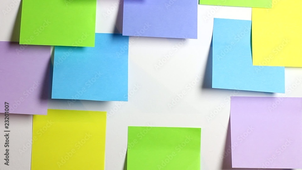 Flying away sticky note