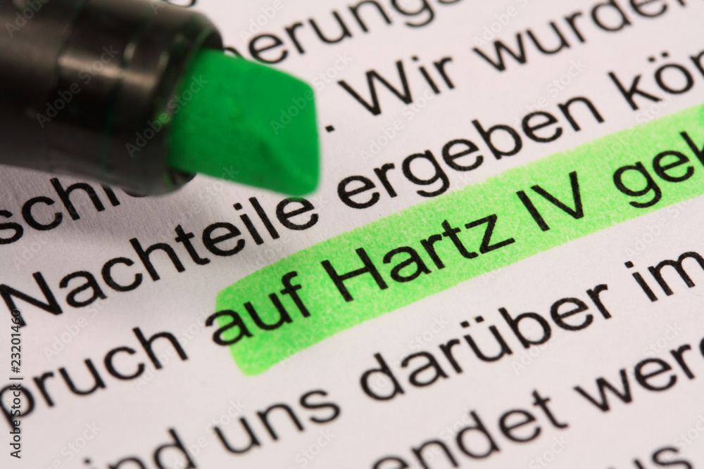 Fototapeta premium Hartz IV