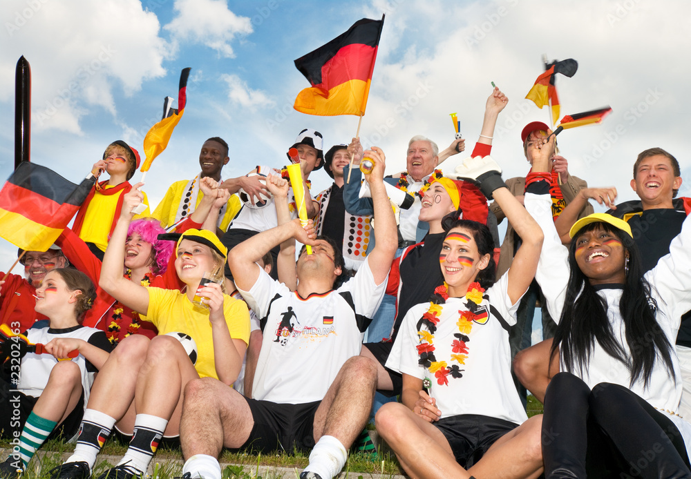 Fototapeta premium fußball, fan, deutschland