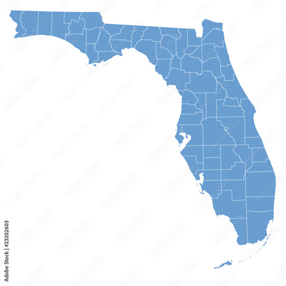 Fototapeta Florida map