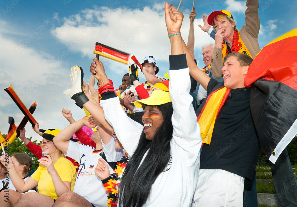 Fototapeta premium fußball, fan, deutschland