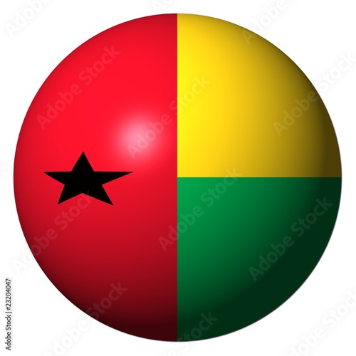 Guinea Bissau flag sphere isolated on white illustration Free Download Guinea Bissau flag sphere isolated on white illustration - GFXLoad