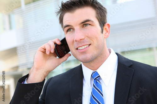 Handsome Business Man at Office