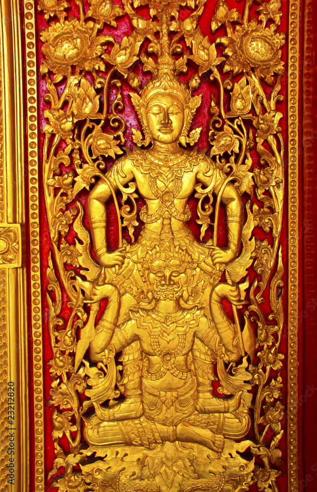 TRADITION STYLE BUDDHIST CHURCH DOOR