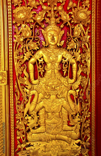 TRADITION STYLE BUDDHIST CHURCH DOOR