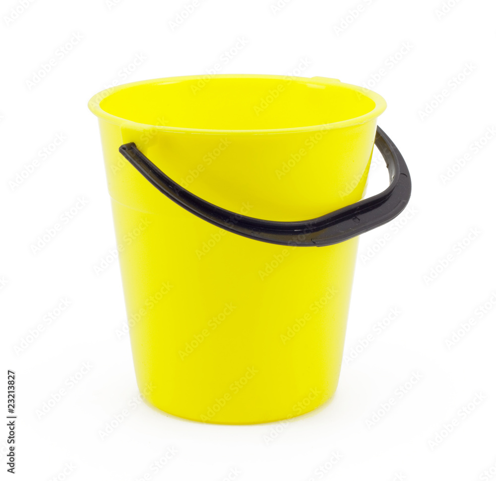 yellow plastic bucket yellow plastic bucket