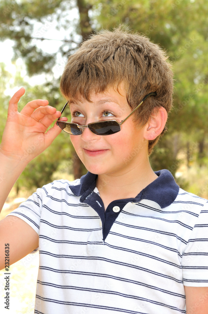 Looking over his spectacles Looking over his spectacles