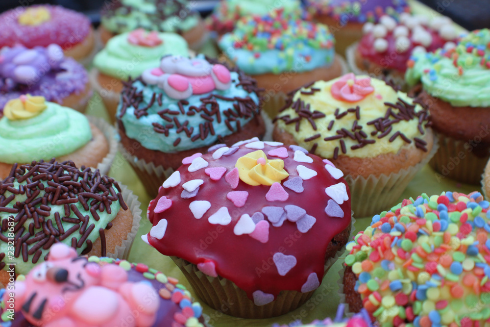 Bunte Muffins Bunte Muffins
