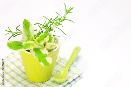 pineapple mint and  rosemary