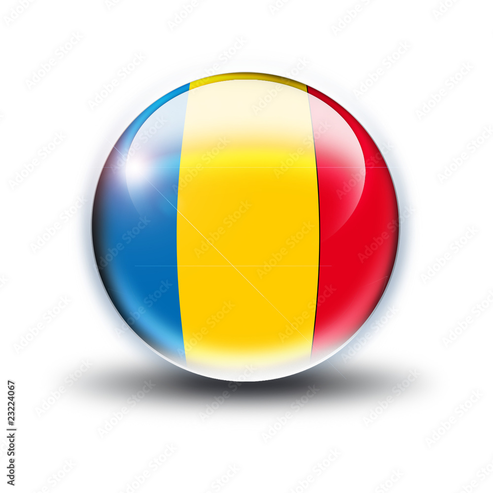 Fototapeta premium drapeau roumanie