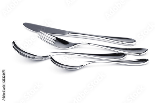Silverware set - fork  knife  and two spoons