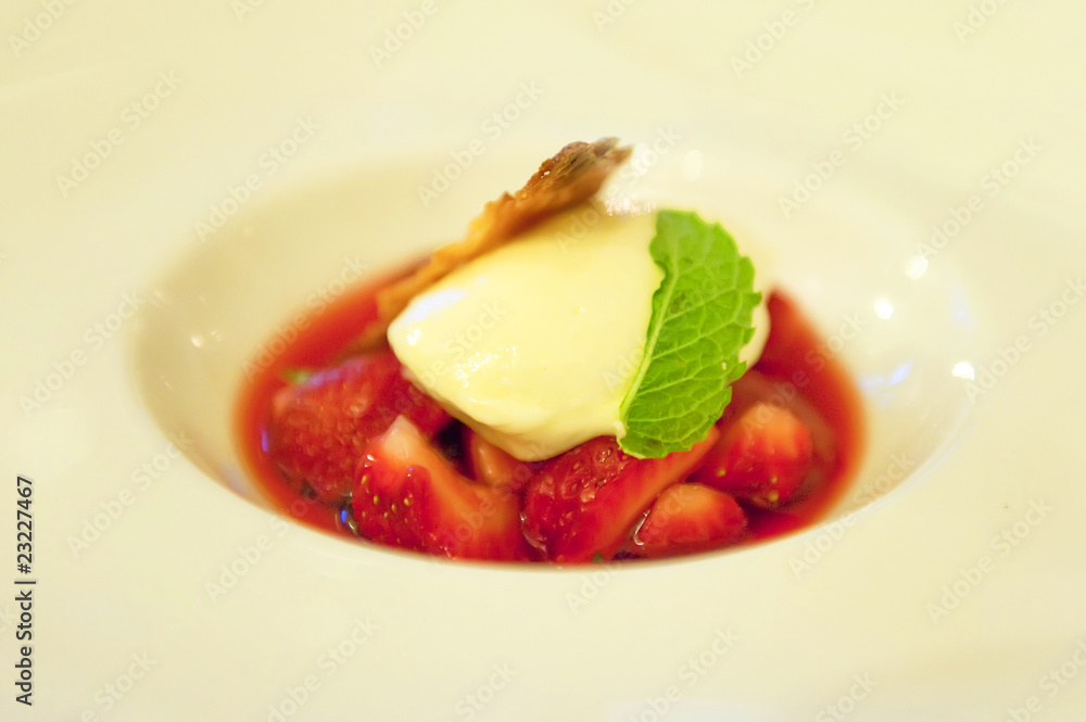 Fraises au vin