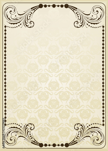 Vertical vintage background for Book cover vector